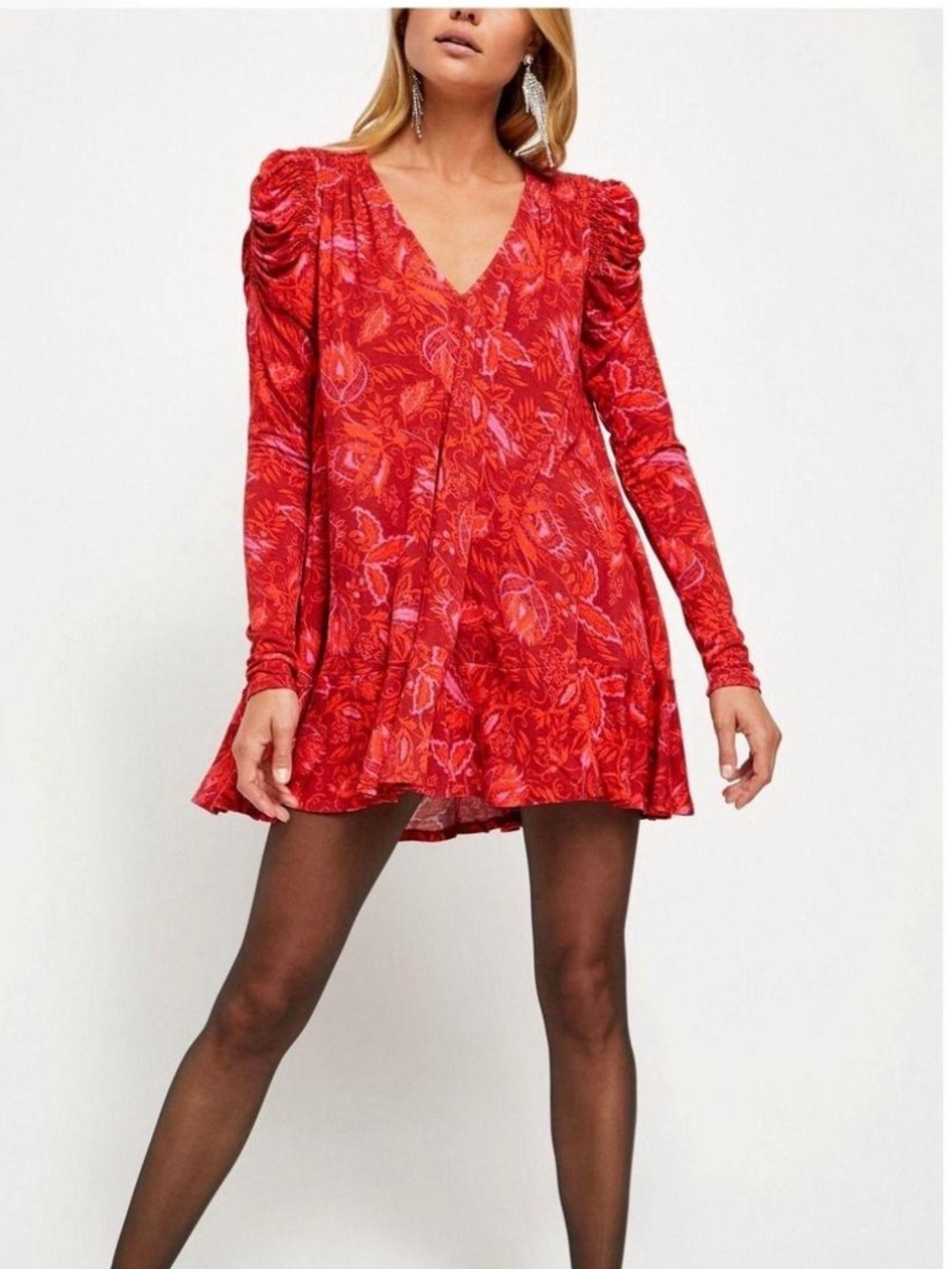 Free People “Hello Lover” floral mini dress